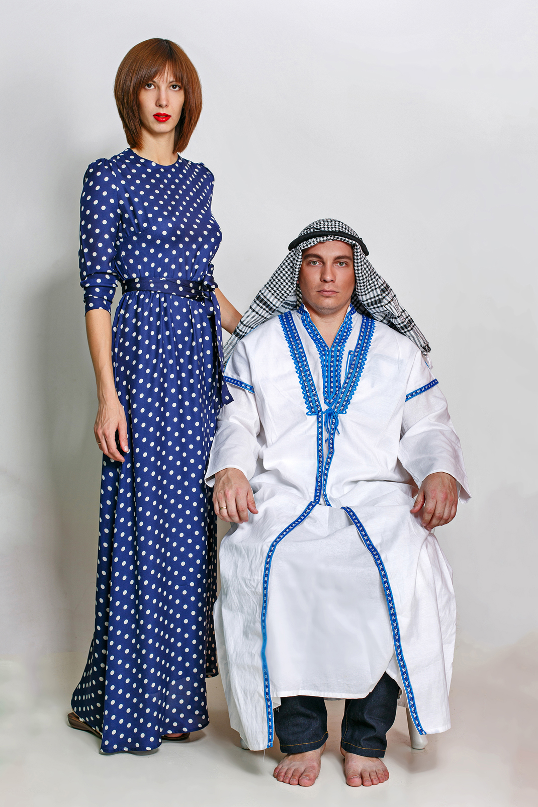 Arab and his wife